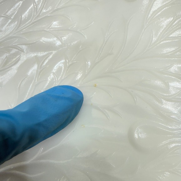 Vintage Fenton Milk Glass Leaf Serving Dish Handle 50s Art Glass Serving Platter - Picture 7 of 12